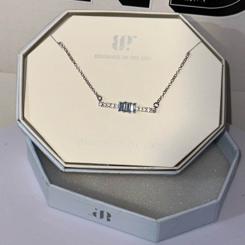 925 Solid Sterling Silver Necklace With Aqua Blue Spinel
